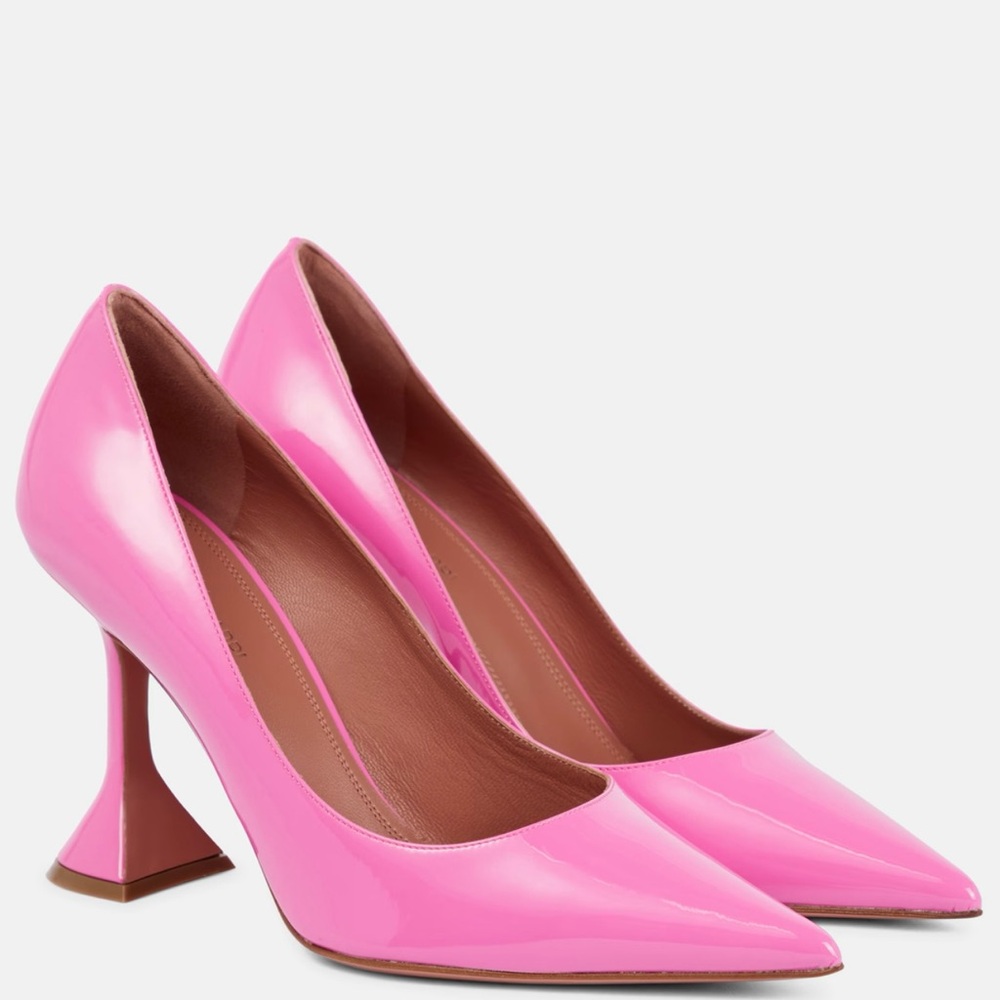 Amina Muaddi Pink Heels - Brand New With Box